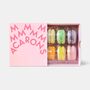 Love Hearts Sherbet Valentine's Macarons Gift Box Of Six, thumbnail 4 of 11