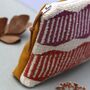 Handwoven Wash Bag Makeup Bag Zip Pouch, thumbnail 5 of 12