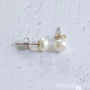 Fresh Water Pearl Stud Earrings, thumbnail 2 of 4