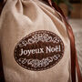 Joyeux Noel Christmas Gift Sack, thumbnail 2 of 3