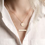 Personalised Bar And Disc Necklace Set, thumbnail 2 of 8