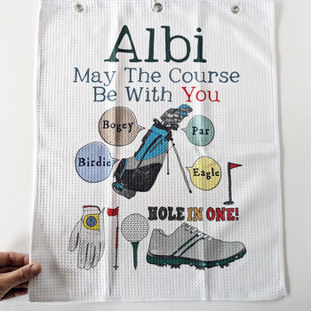 Personalised Golf Towel, 4 of 11