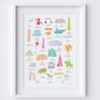 A To Z Of New York City Print, thumbnail 2 of 5