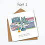 Bath Graduation Skyline Personalised Card, thumbnail 2 of 9
