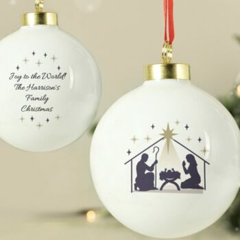 Personalised Nativity Bauble, 2 of 3