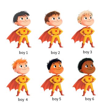 Personalised Superhero Book Gift For Boys, 9 of 9