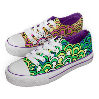 Rainbow Pattern Colour In Children's Shoes, 4 of 9