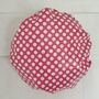 Waterproof Shower Cap In Soft Red Spot, thumbnail 1 of 5