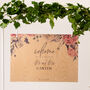 Peony Wedding Welcome Sign In Wood, thumbnail 5 of 6