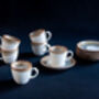 Beige Set Of Two Porcelain Espresso Cup And Saucer Set, thumbnail 6 of 12