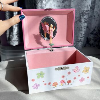 Musical Fairy Personalised Jewellery Box, 3 of 4