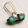 Art Deco Emerald Earrings, thumbnail 1 of 5