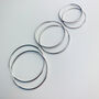 Sterling Silver Sleeper Fastening Hoop Earrings, thumbnail 1 of 9