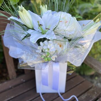 White Lily Gift Bouquet, 7 of 10