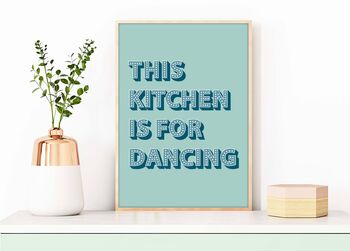 Multicolour Kitchen Dancing Print, 3 of 5