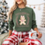Gingerbread Girly Christmas Club Sweatshirt, thumbnail 4 of 8