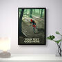 Personalised Mountain Bike Trail Poster, thumbnail 1 of 7