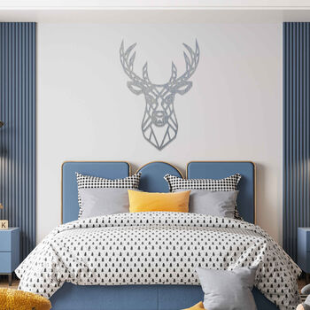 Geometric Stag Deer Wall Art Decor For Home Or Office, 5 of 12