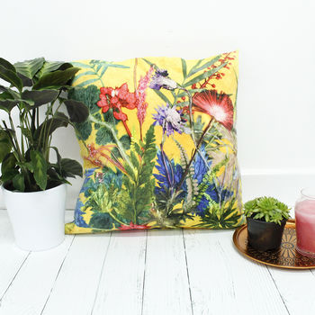 Exotic Tropical Flower Design Scatter And Sofa Cushion, 2 of 4