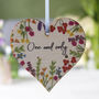 Anniversary Personalised Card And Wooden Heart, thumbnail 3 of 7