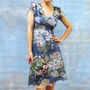 Garden Party Silk Dress With Ruffle Detail, thumbnail 1 of 6