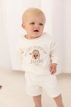 My First World Cup 2026 Personalised Name Football Sweatshirt, 4 of 5