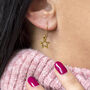 Gold Plated Star Earrings, thumbnail 4 of 10