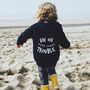 Uh Oh Here Comes Trouble Unisex Kids Zipped Hoodie, thumbnail 1 of 10