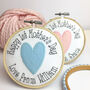 First Mothers Day Embroidered Personalised Card, thumbnail 1 of 7