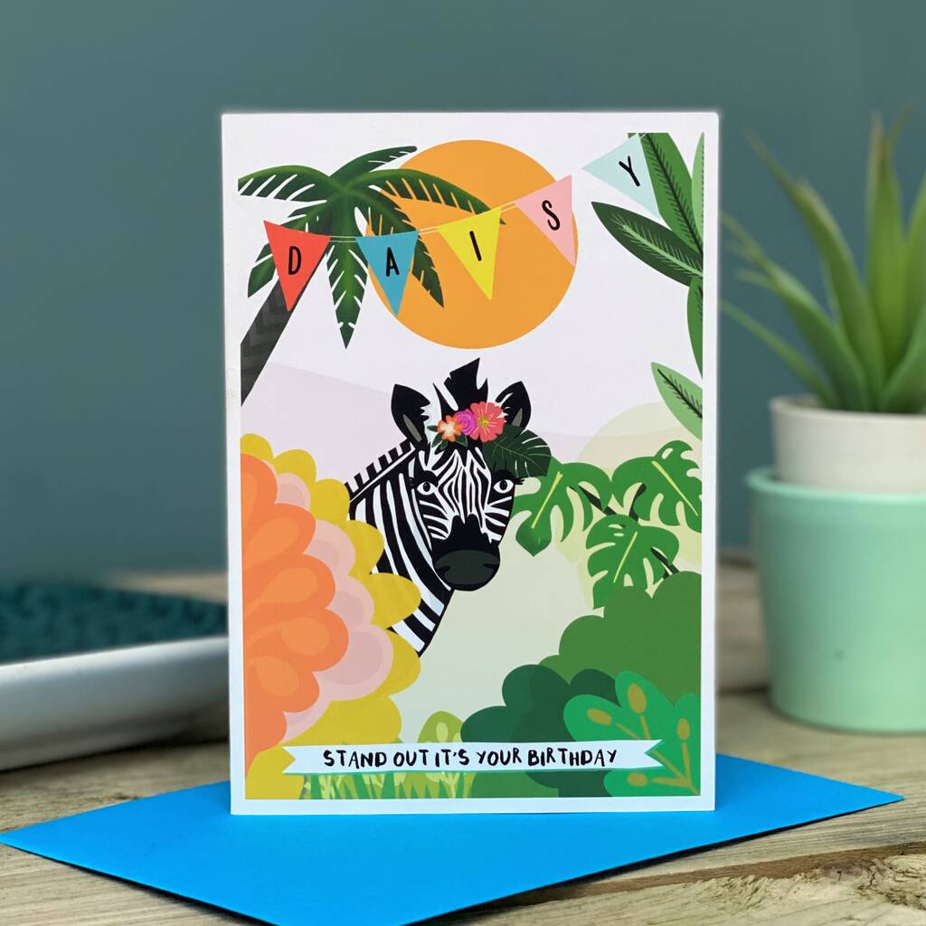 Jungle Theme Birthday Card By Hendog Designs | notonthehighstreet.com