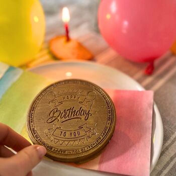 Chocolate Birthday Coin Card, 4 of 4