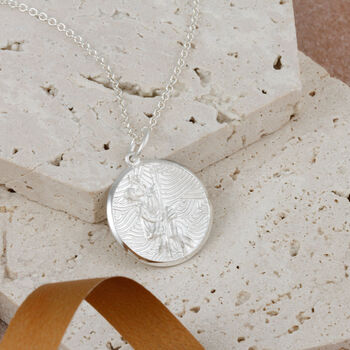 Storm Guardian Silver St. Christopher Necklace, 5 of 12