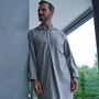 Men's 'Prince of Wales' Check Brushed Cotton Nightshirt, thumbnail 2 of 3