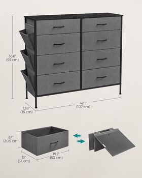 Chest Of Drawers Bedroom Storage Organiser Unit, 9 of 12