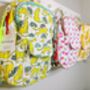 Handmade Kids Pink Flamingo Quilted Backpack, thumbnail 6 of 7