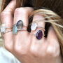 Sterling Silver Gemstone Ring, thumbnail 1 of 6