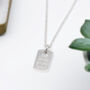 Personalised Sterling Silver Mini Dogtag Necklace, thumbnail 2 of 5