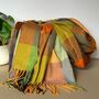 Super Soft Colour Block Scarf In Autumn Colours, thumbnail 1 of 5