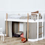 Children's Luxury Low Loft Bed In White, thumbnail 2 of 3
