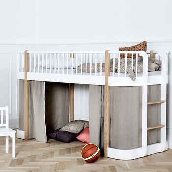 Children's Luxury Low Loft Bed In White, 2 of 3