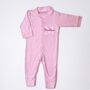 Personalised Name Embroidered Sleepsuit, thumbnail 3 of 4