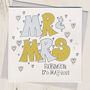 Personalised Mr And Mrs Wedding Card, thumbnail 1 of 3