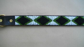 Leather Beaded Dog Collar, 12 of 12