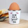 Personalised You're A Good Egg Cup, thumbnail 2 of 2