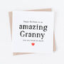 Birthday Card For An Amazing Grandma, Nana, Gran, Nan, thumbnail 4 of 4