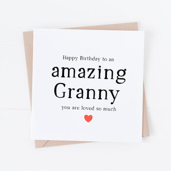 Birthday Card For An Amazing Grandma, Nana, Gran, Nan, 4 of 4