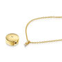 Diamond Round Urn Necklace 18 K Gold Plated Silver, thumbnail 4 of 6