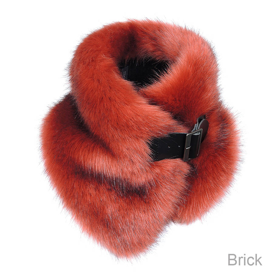 luxury faux fur buckle collar by helen moore | notonthehighstreet.com