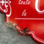 French Kitchen Metal Sign Vintage Red Cuisine Plaque, thumbnail 3 of 7