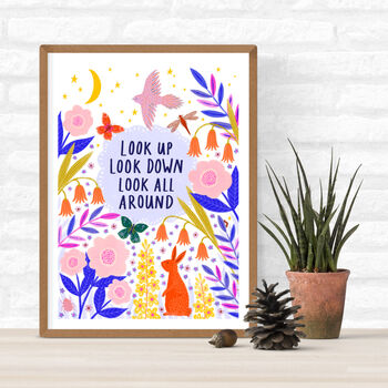 Look Up, Look Down Art Poster A5/A4/A3, 2 of 5